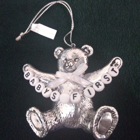 Reed & Barton Holiday Reed Barton Ornament 358 Babys First Bear New